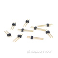 Cabeçalho de pino de 2,54 mm em linha única reta 2P